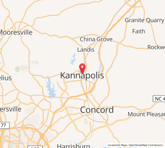 Map of 28083, North Carolina