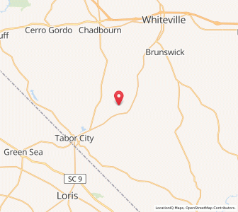 Map of 28432, North Carolina