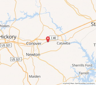 Map of 28610, North Carolina