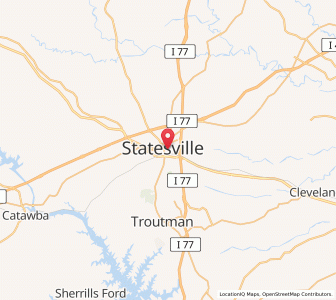 Map of 28677, North Carolina