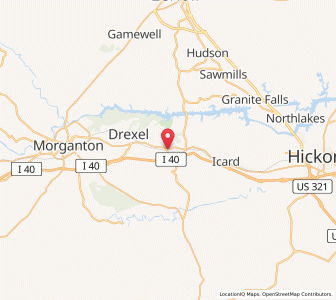 Map of 28690, North Carolina