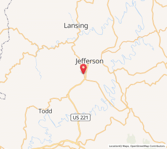 Map of 28694, North Carolina