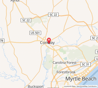 Map of 29526, South Carolina