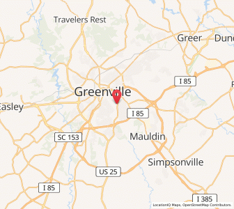 Map of 29601, South Carolina