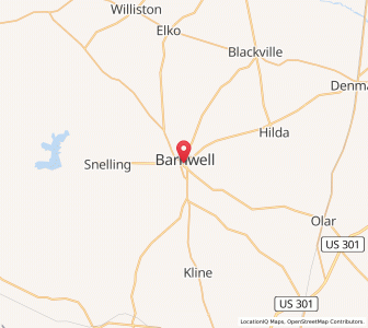 Map of 29812, South Carolina