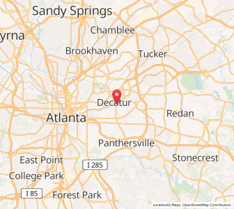 Map of 30032, Georgia