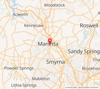 Map of 30068, Georgia