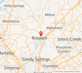 Map of 30075, Georgia