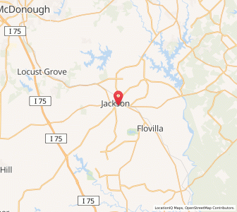 Map of 30233, Georgia