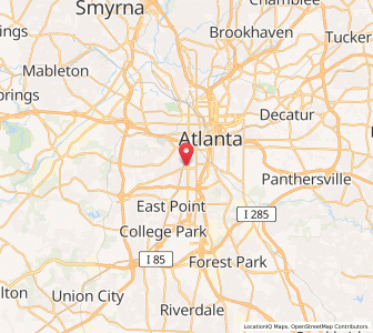 Map of 30310, Georgia