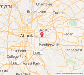 Map of 30317, Georgia