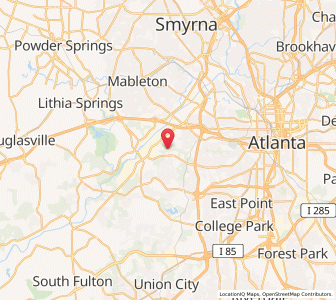 Map of 30336, Georgia