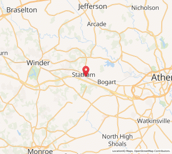 Map of 30666, Georgia