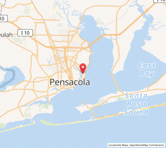 Map of 32501, Florida