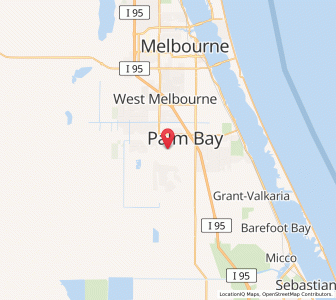 Map of 32908, Florida