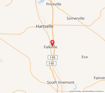 Map of 35622, Alabama