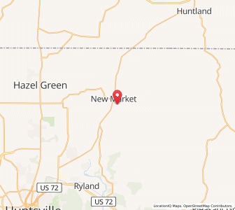 Map of 35761, Alabama