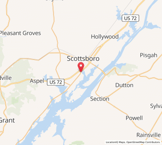 Map of 35768, Alabama