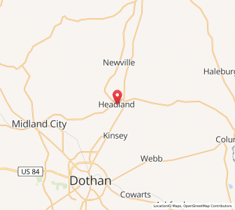 Map of 36345, Alabama