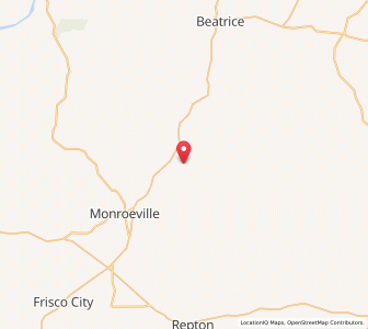 Map of 36471, Alabama