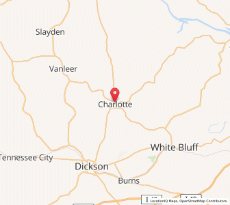 Map of 37036, Tennessee