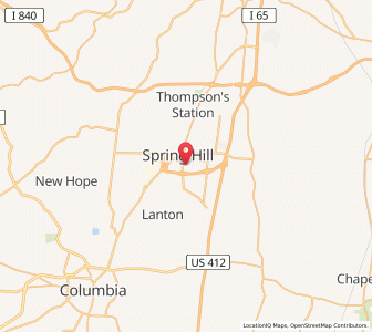 Map of 37174, Tennessee