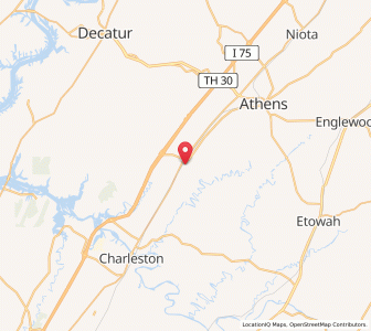 Map of 37370, Tennessee