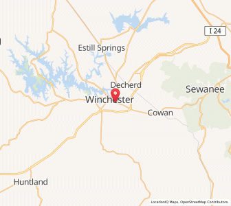 Map of 37398, Tennessee