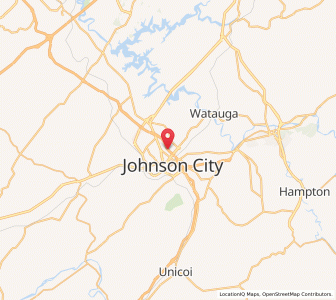 Map of 37601, Tennessee