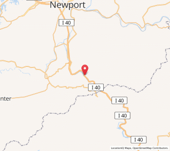 Map of 37753, Tennessee