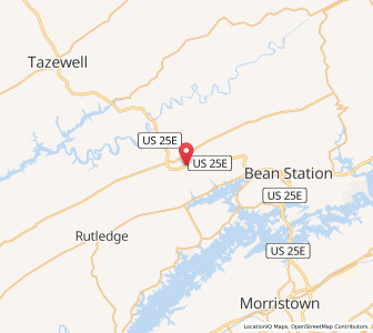 Map of 37881, Tennessee