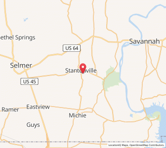 Map of 38379, Tennessee