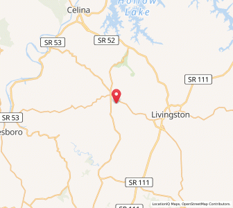 Map of 38568, Tennessee