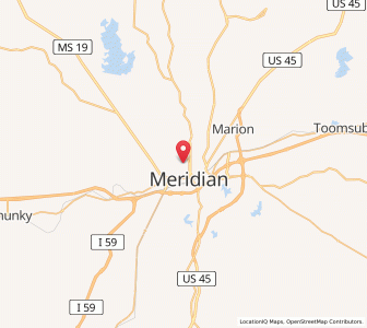 Map of 39305, Mississippi