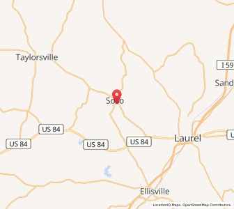 Map of 39480, Mississippi
