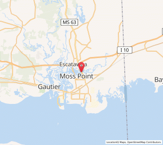 Map of 39563, Mississippi