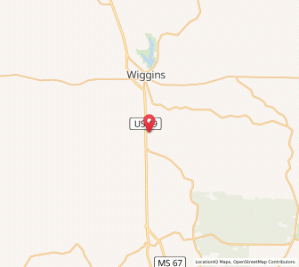 Map of 39573, Mississippi