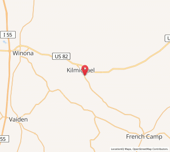 Map of 39747, Mississippi