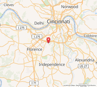 Map of 41017, Kentucky