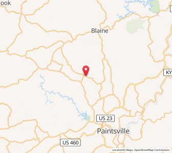 Map of 41219, Kentucky