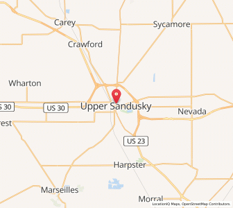 Map of 43351, Ohio