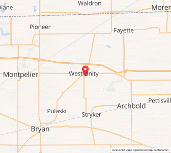 Map of 43570, Ohio