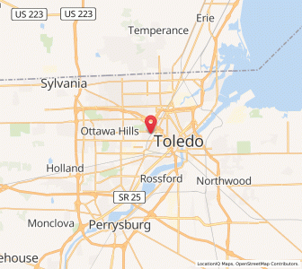 Map of 43607, Ohio