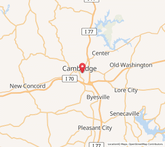 Map of 43725, Ohio