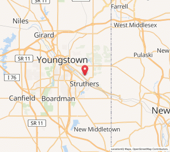 Map of 44405, Ohio