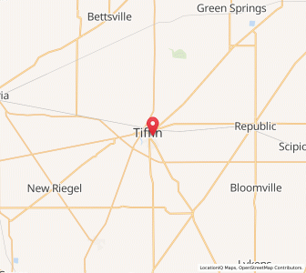 Map of 44883, Ohio