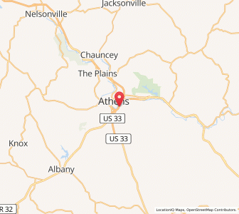 Map of 45701, Ohio