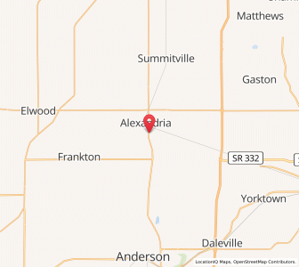 Map of 46001, Indiana