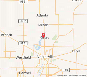 Map of 46034, Indiana