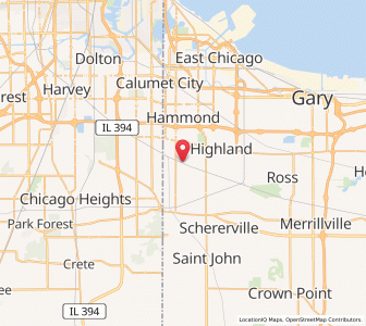 Map of 46321, Indiana
